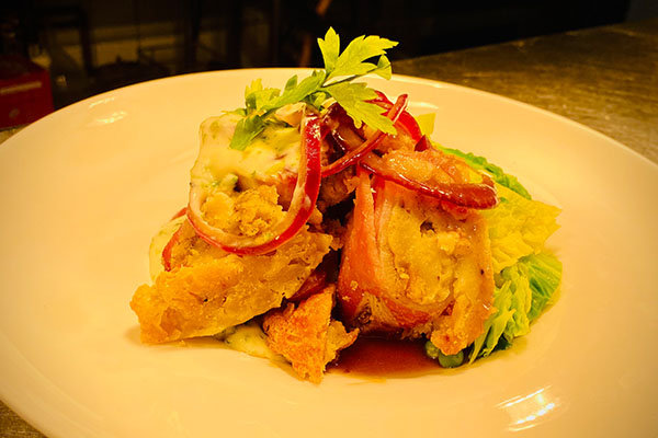 A Plate of Bacon Pudding